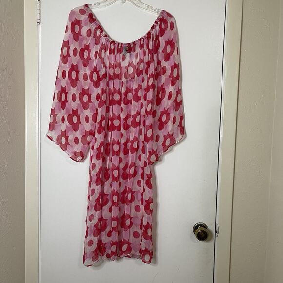Antik Batik preppy sheer hippie floral fluid bounce dress with tassels Small - Picture 10 of 11